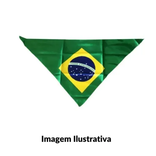Bandana bandeira do Brasil + Bandeira do Brasil