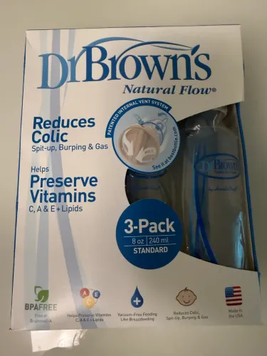 Kit 3 mamadeiras Dr. Brown?s natural flow de 240ml