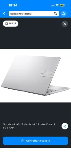 Notebook azus 6 meses de uso