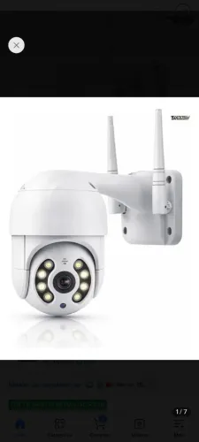 Câmera De Segurança Wifi Yoosee Externa Mini Dome Full Hd Infravermelho Prova D'água Woosh