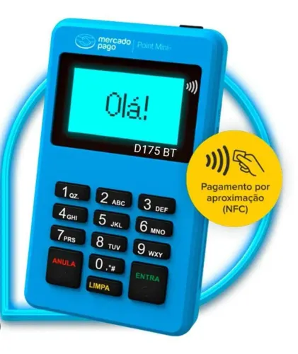 Maquininha de passar cartão Point mini nfc2 mercado pago 