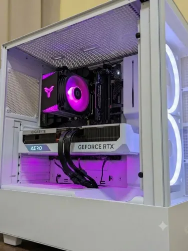 Pc zero na caixa ryzen 7800x3D RTX 4060 AERO WHITE    ASUS TUF B650 RODA TUDO 4 K NO ULTRA