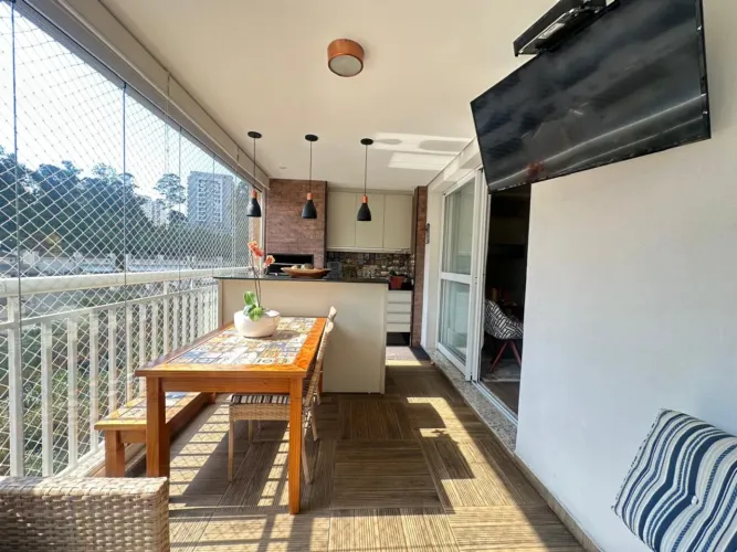 Apartamento para venda em Vila Andrade com 3 quartos, sendo 1 suíte, 127m²