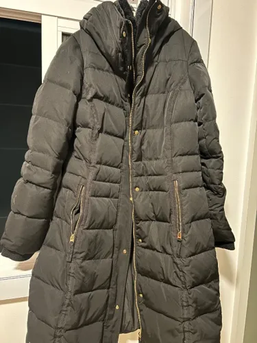 Casaco Puffer Longo Zara Preto Original 