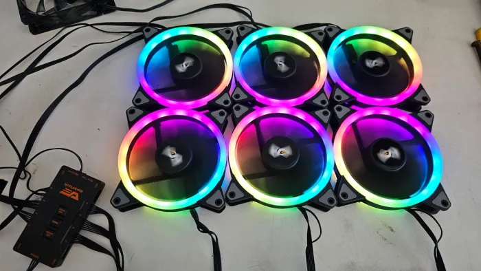 Kit Fans darkflash aigo com 6 fans