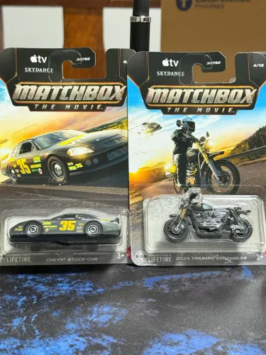 MATCHBOX FILME MATTEL APPLE TV TRIUMPH E STOCK CAR