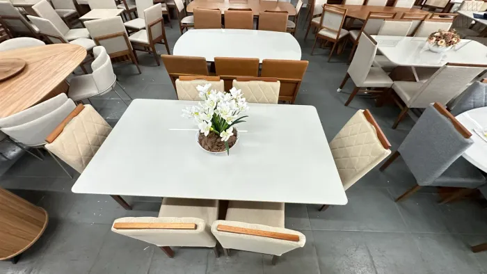 Mesa de madeira completa 