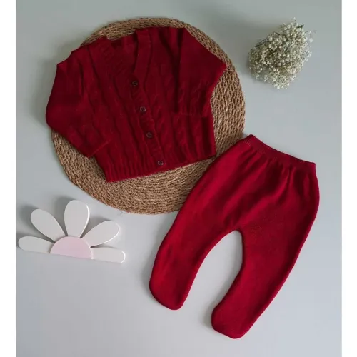 Conjunto em tricot (saída maternidade)