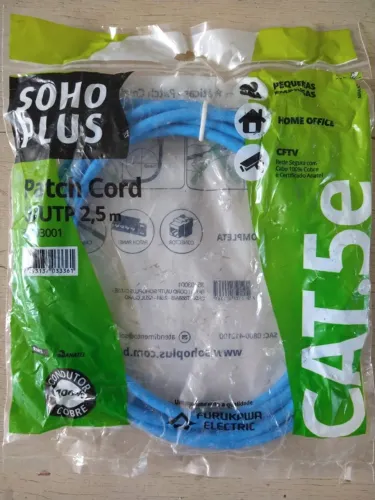 cabo de rede furukawa (patch cord) 2,5m