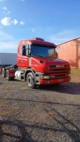 SCANIA T124 R360 6X2 TRUCADA VERMEHO 2000 - 2000