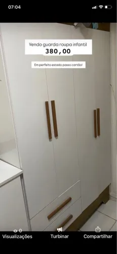 Vendo guarda roupa infantil novo