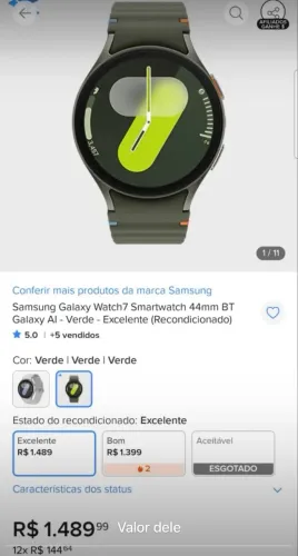 Relógio Samsung Galaxy Watch 7