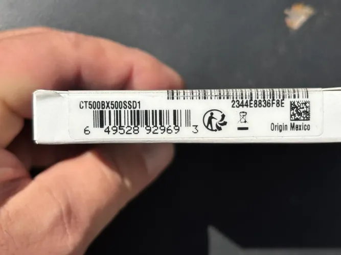 Hd Ssd 500GB Crucial BX500 2.5''