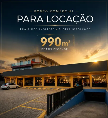 PONTO COMERCIAL EM AREA PREMIUM NA PRAIA DOS INGLESES