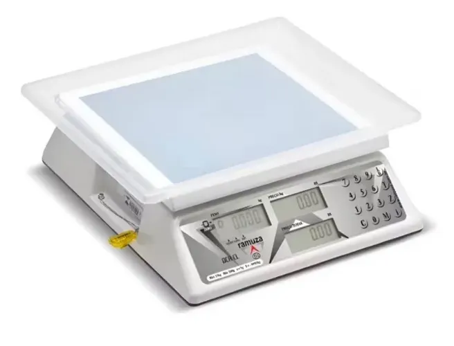 Balança Comercial Industrial Ramuza Dcrb Cl Branca Computadora 30kg Comercios Padarias Aço