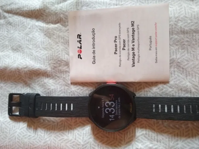 Relógio de corrida - Polar Pacer preto 