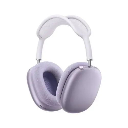 Fone Bluetooth Over-Ear Premium Estilo AirPods Max Lilás - Confortável e Sem Fio