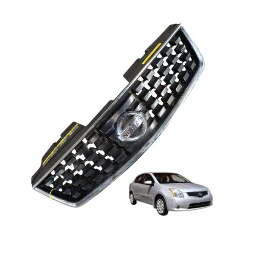Grade Parachoque Dianteiro Nissan Sentra 2009 2010 2011 Preto/cromado Plástico
