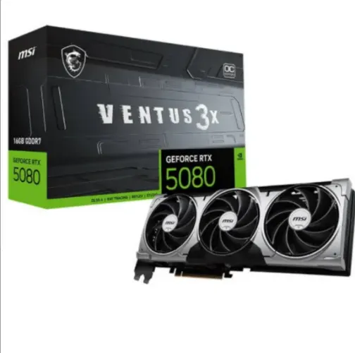PLACA DE VIDEO RTX 5080 16GB MSI VENTUS 3X