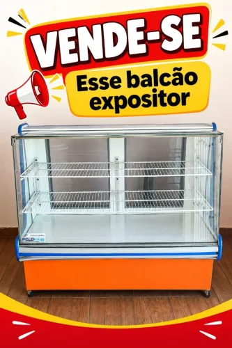 Balcão de Exposição Não Refrigerado<br>