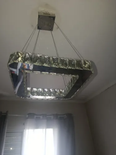 Lustre cristal e espelho