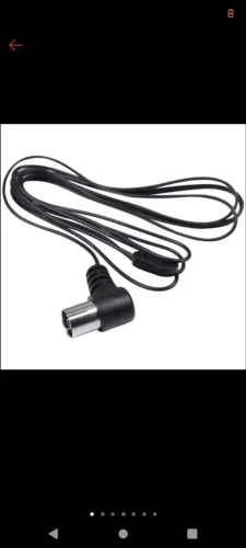 Antena AM FM dipolo 75 ohms transmissão estério 