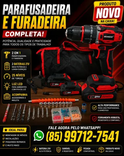 Parafusadeira e furadeira