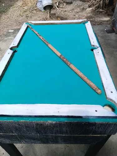 Mesa de sinuca caseira