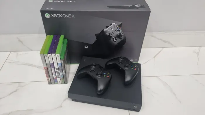 Xbox One X 1Tb 2 controles jogos