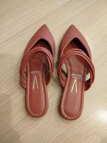 Rasteira mule Vizzano 36 terracota