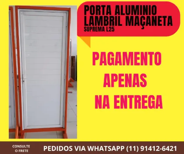 porta lambril maçaneta completa frete a combinar