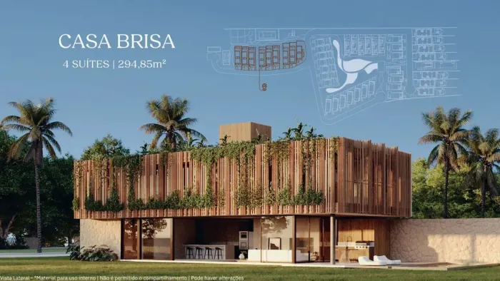 MILAGRES - CASA EM CONDOMÍNIO 295 m² 4 SUÍTES (SEGURANÇA E LAZER A BEIRA MAR)
