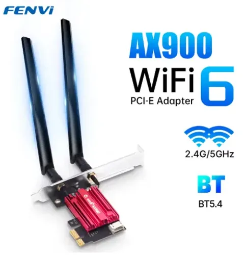 Placa de Rede FENVI AX900 WiFi 6 + Bluetooth 5.4