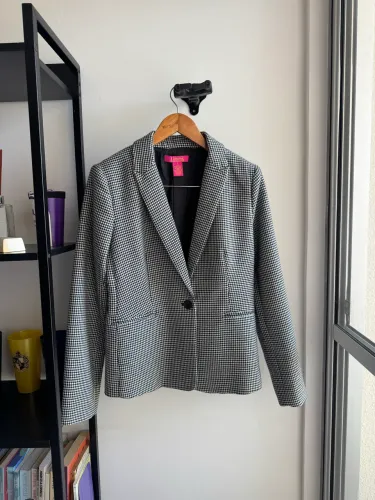 Blazer Feminino Catherine Catherine Malandrino Pied de Poule - Tam. 6 (Veste P/M)