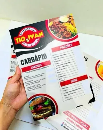 Cardápios pvc 27x42 cm , 1000 cartão verniz localizado, adesivos personalizados