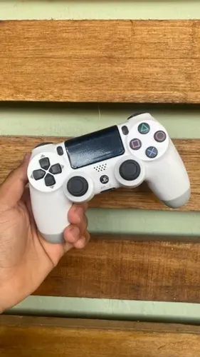 Manete PS4 Branca / Selo Sony