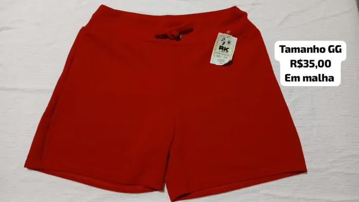 Shorts  GG em Malha conforto e qualidade 
