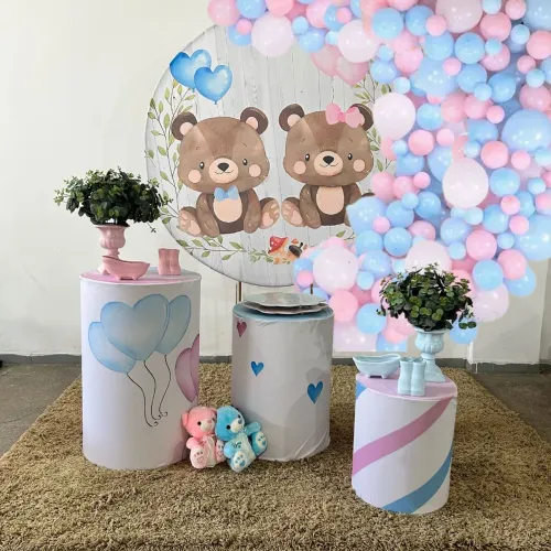 Aluguel de Chá Revelação Simples - Decoração Completa