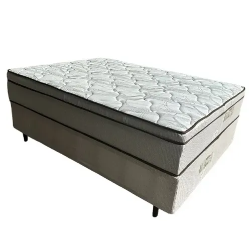 CONJUNTO VELVET MOLAS ENSACADAS 138X188X74 PLUMATEX SUPORTE PESO 140 KG
