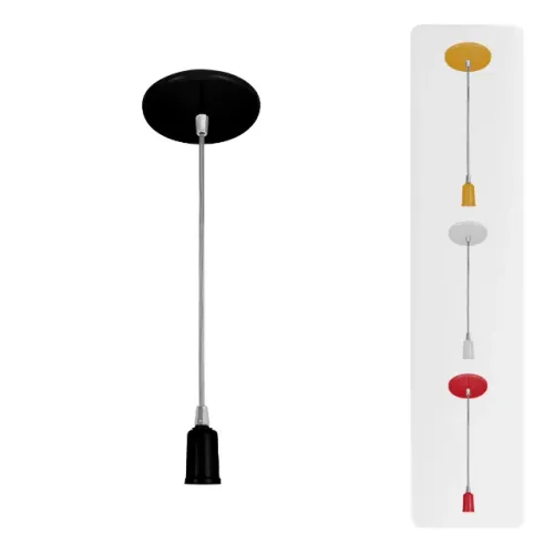 Luminária Pendente Fio Simples Lustre Retrô Cozinha Sala E27 Pronta Entrega