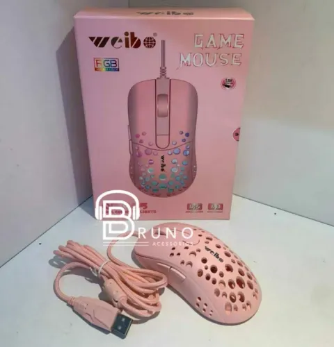 Mouse Gamer Weibo WB-905 com 6 Botões e RGB