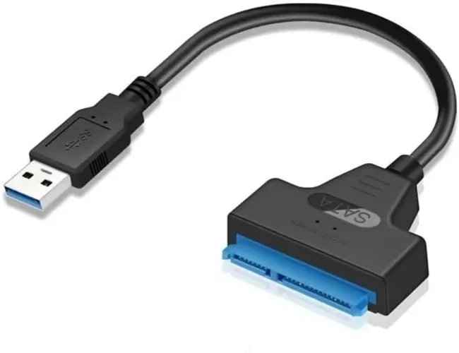 Cabo Conversor Adaptador Leitor Usb 3.0 Para Clonar Hd Ssd De Notebook Sata III Ssd 2.5 