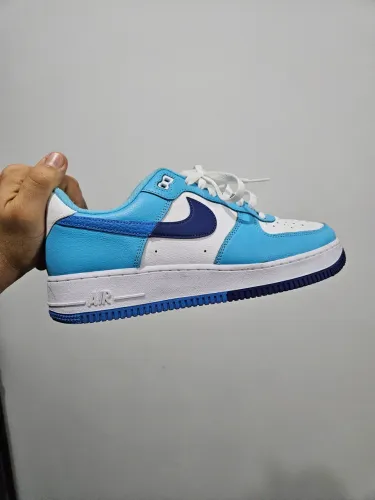 Tenis air force 1 original panda azul