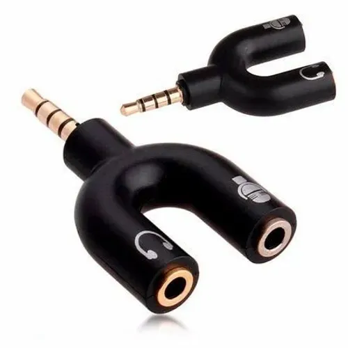 Adaptador de Áudio P3 para 2 P2 Fêmea - WZetta