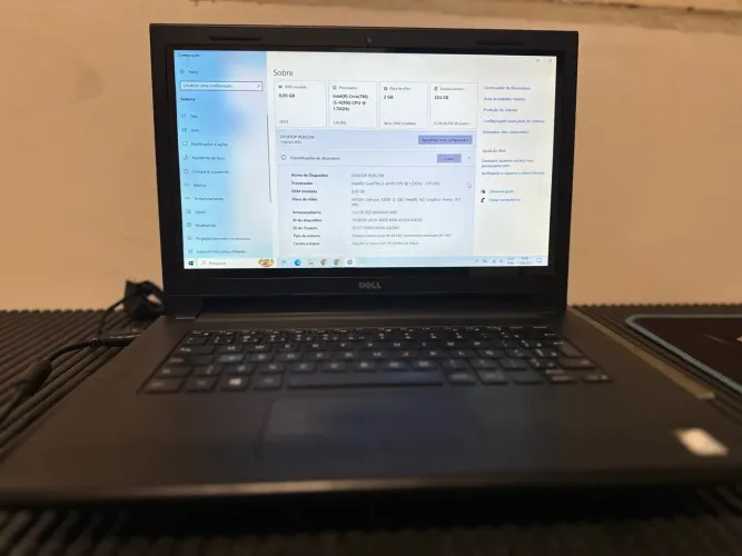 Notebook Dell Inspiron i5 8GB de RAM e 224GB de SSD