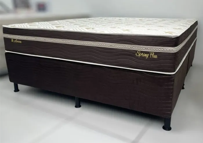 Conjunto box casal Box Spring Flex 