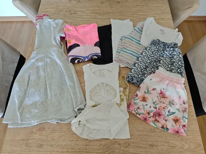 Lote de roupas para meninas de verão tamanhos de 8 e 10 anos
