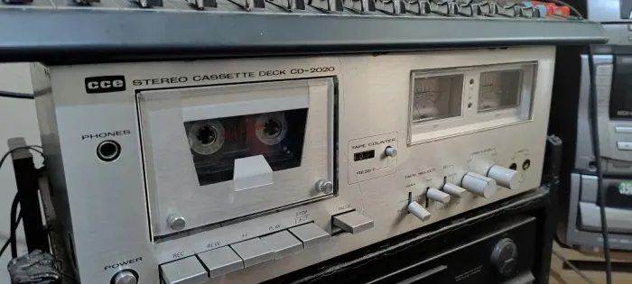 Excelente Tape Deck CCE CD2020 impecável, de coleção