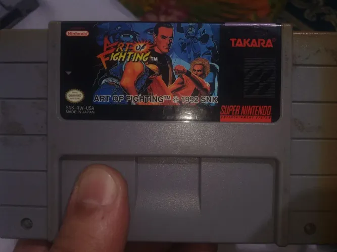 ART of fighting cartucho de super nes 