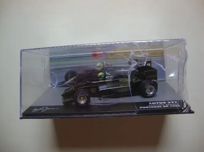 Miniatura - Lotus - 97T 1985 Ayrton Senna ( Portugal GP 1985 ) - 1:43 - Importada, Lacrada